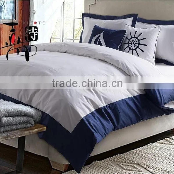 Luxury Hotel 100% Cotton Embroidery Full Size Hotel Bedding Sets photo-2