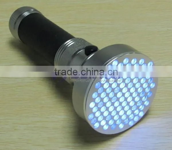 Amazon Hotsale Aluminum 100 LED Blacklight Light UV Nail Gel Curing Torch Camping Flashlight photo-5