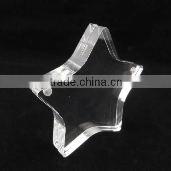 Clear Star-shaped Acrylic Photo Frame Sandwich photo-2