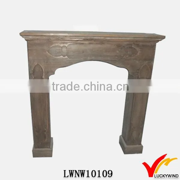 Cheap Antique Wood Handmade Fireplace Mantel