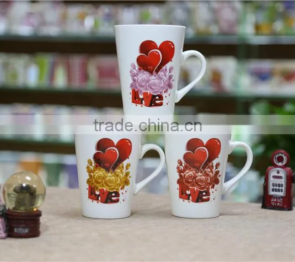 Hunan V-shape White Sublimation Coffee Mug photo-6