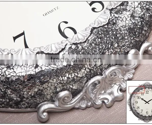 Large Vintage Mosaic Decorative Digital Dial ce Clock photo-4