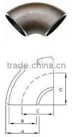 ASTM A860 MSS SP75 WPHY 70 PIPE FITTINGS SEAMLESS 45 DEG ELBOW