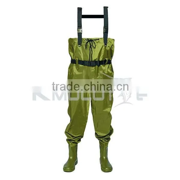 CHN-81202 Adjustable Suit Fishing Waders Tackles Green Fishing Wader Boots photo-2