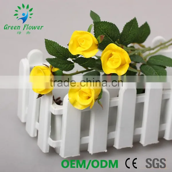 Greenflower 2016 Wholesale Real Touch Latex PU China 40CM Artificial Flowers Rose Half Blooming for Wedding Decoration photo-2