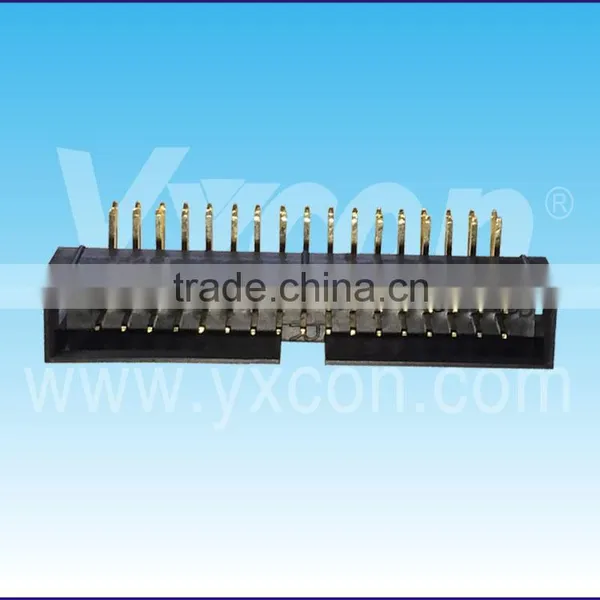 Dongguan Factory Price 2.54mm Pitch Fine Quality Dual Row Right Angle Box Header photo-3
