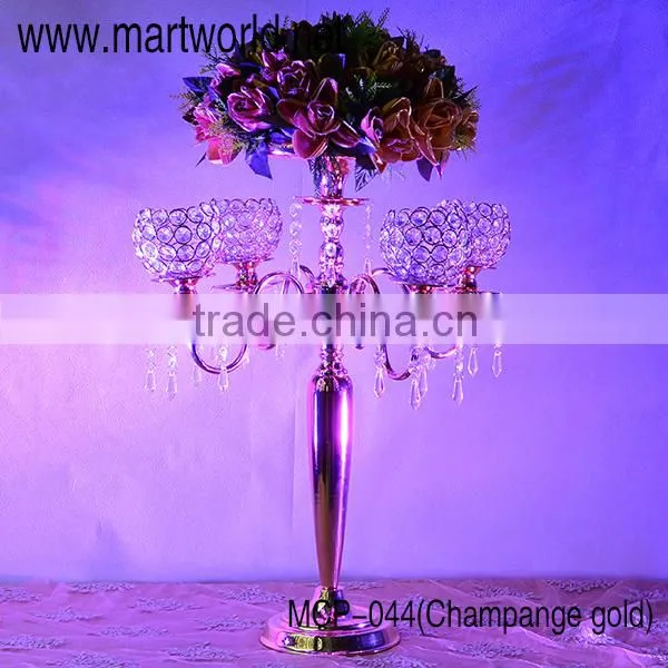 Crystal Candelabra Centerpieces Candelabra for Wedding Decorations Walk Way Stand Decorations Wedding Decoration (MCP-044) Most Popular photo-2
