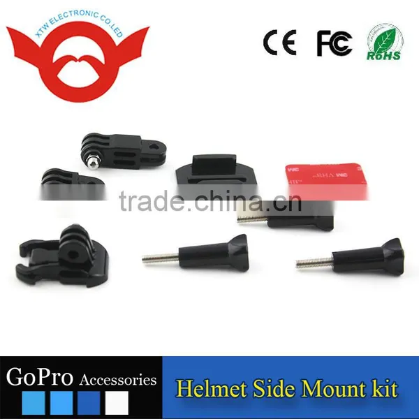 2016 Hot Selling Gopro Accessories Helmet Side Mount Kit With Curved Adhesive Side Mount for GoPro Hero 4/3+/3/2/1 photo-5