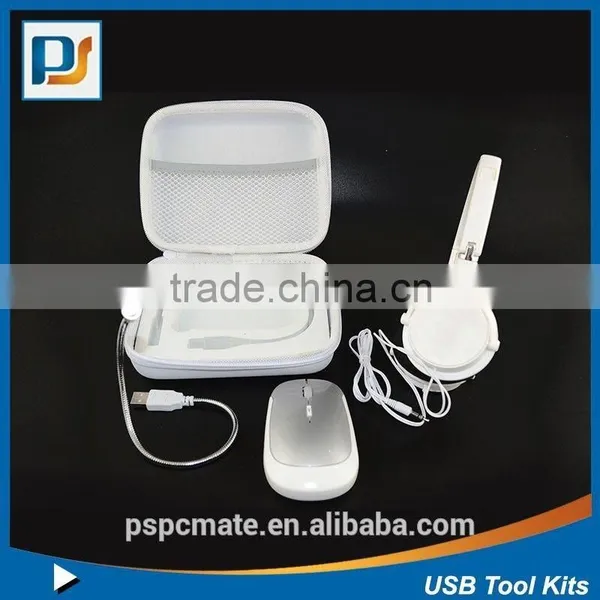 Office Travel Kit With Wireless Mouse / Headphone and USB Light photo-5