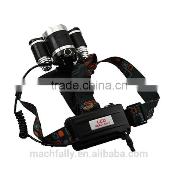 3LED Outdoor Headlight 5mode Headlamp Waterproof High Power Headlight LED Flashlight photo-3