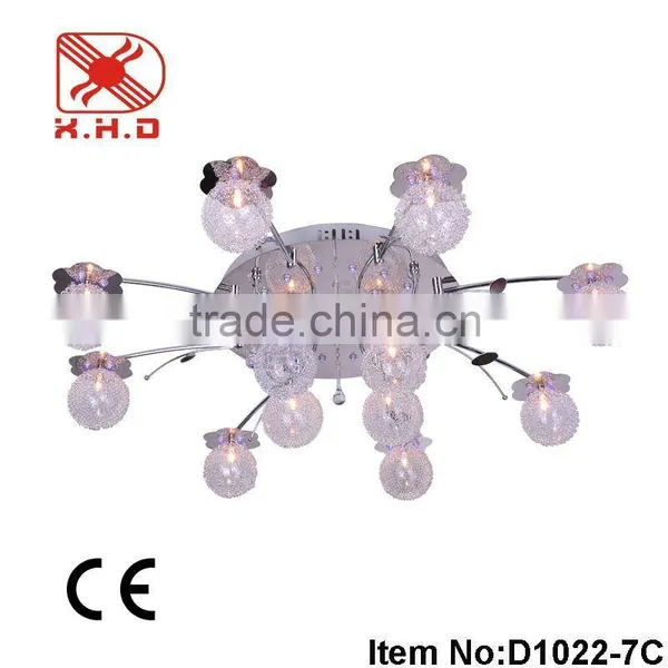 Glass Ball LED Chandelier Lighting With Remote Control for Decoration