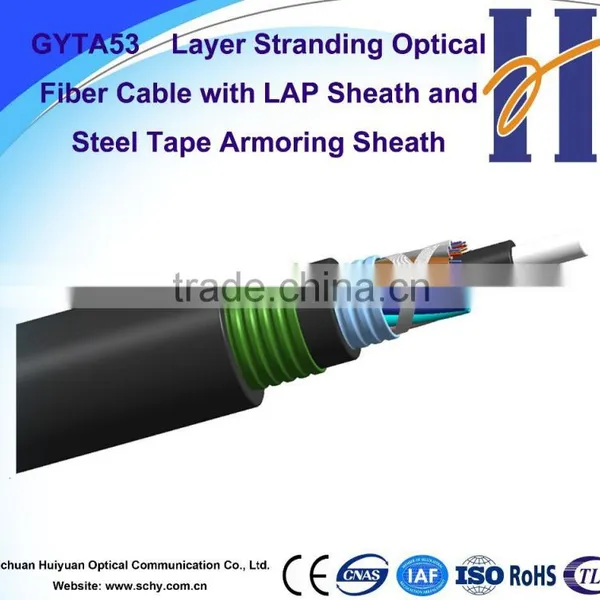 Outdoor Fiber Optic Cable GYTA53 Double Jacket Underground photo-2