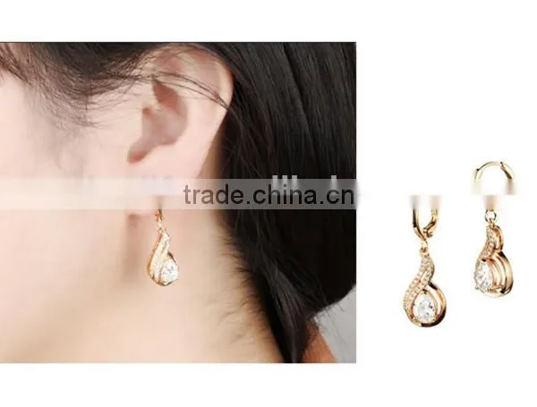 2016 Fashion 316 L Crystal Earrings in Hot Sale photo-4