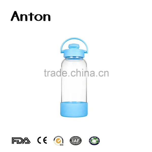 32oz High Quality Silicone Cap For Wholesale Glass Water Bottle With Handle photo-2