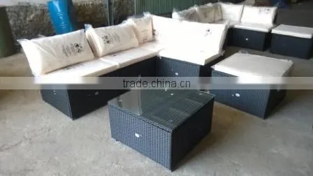 PE Poly Rattan Wicker Outdoor / Garden Furniture - Big Lounge Sofa Set photo-5