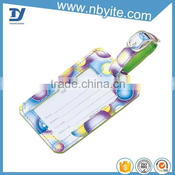 OEM Factory Supply Custom Leather Luggage Tag Wholesale photo-2