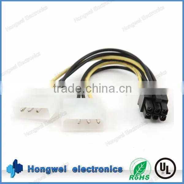 Molex 5557 4.2mm Pitch 2*3pin to 4 Pin 5.08mm Pitch Connector Vedio Card Power Cable Harness