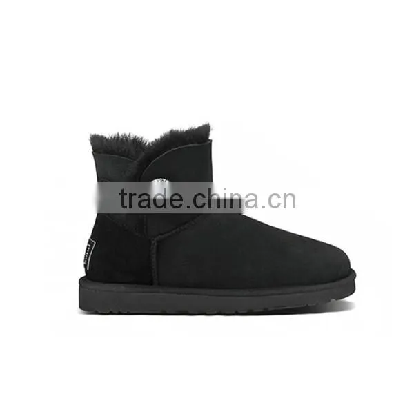 2015 Pure Color Hot Cheap Ankle Genuine Leather Boots photo-5
