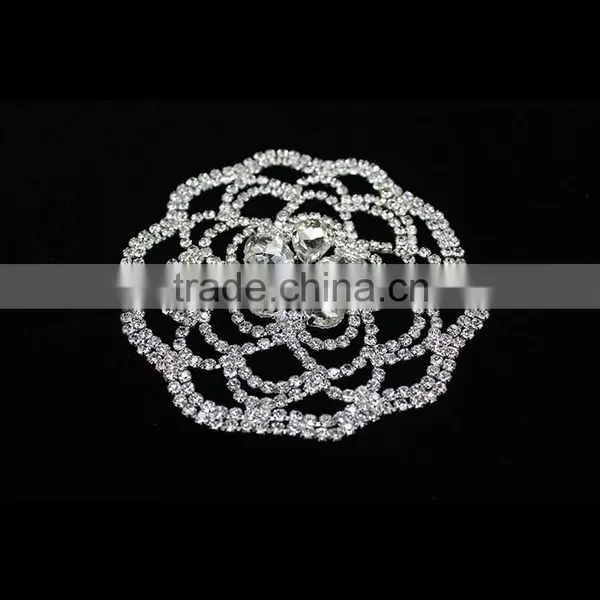 2015 Fashion Round Crystal Applique for Wedding Dress Wholesale photo-2