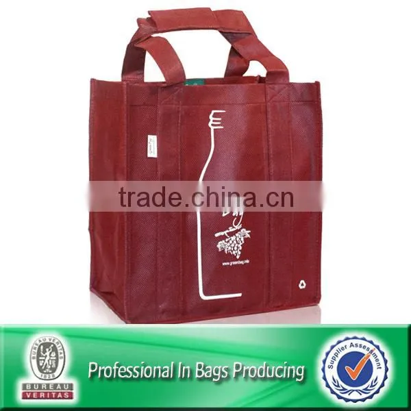 100% Recycled Non Woven 6 Bottle Shopping Bag photo-5
