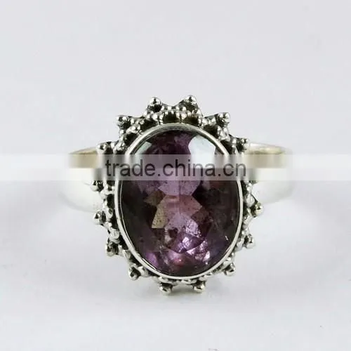 Simple Design !! Purple Amethyst 925 Sterling Silver Ring, Handmade Silver Jewelry, Silver Jewelry Exporter photo-2