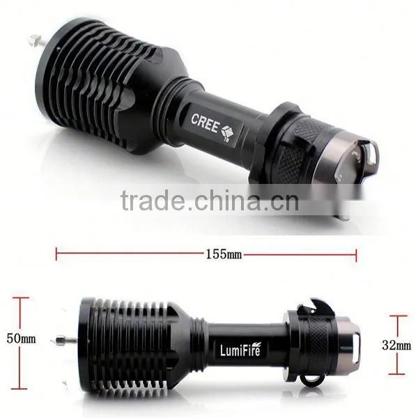 1158 New Design!! XM-L T6 LED Ultra Power Aluminum Torch Light Intrinsically Safe Flashlight Best Torch Light photo-4