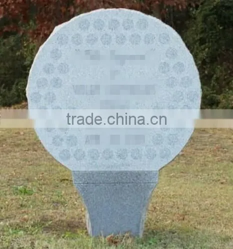 Golf Shaped Headstone