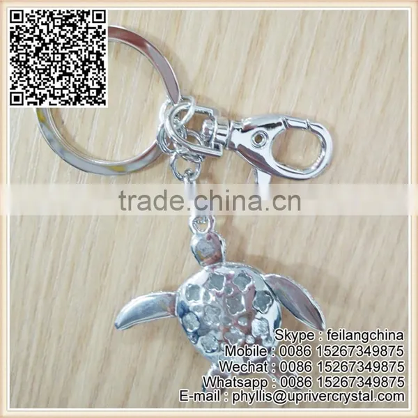 Wholesale Price Promotion Red Crystal Tortoise Keychain To Hold Your Key photo-4
