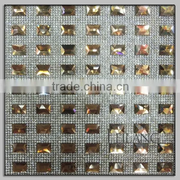 Wholesale 24*40 Hotfix Crystal Rhinestone Triming Roll for Dresses photo-2