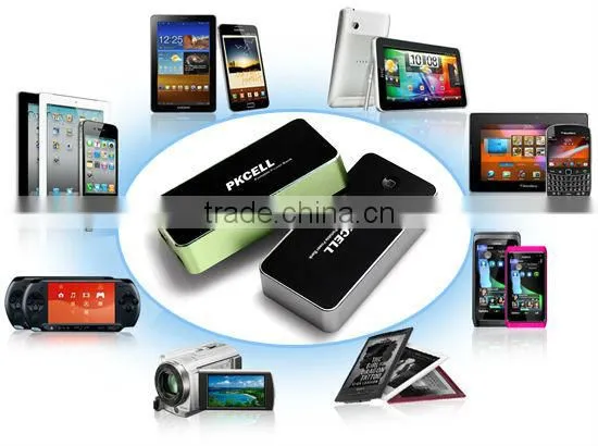 9600mAh High Capactity Mobile Power Bank,Two USB,6 Connectors, for IPhon ,iPad, LG, SAMSUN, NOKI,HTC