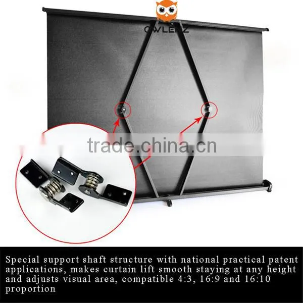 Hot Selling Portable Matte White 40'' 4:3 Table Projection Projector Screen photo-3