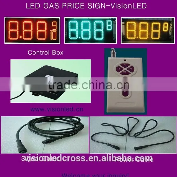 Outdoor High Brightness LED Gas Station Price Sign photo-2
