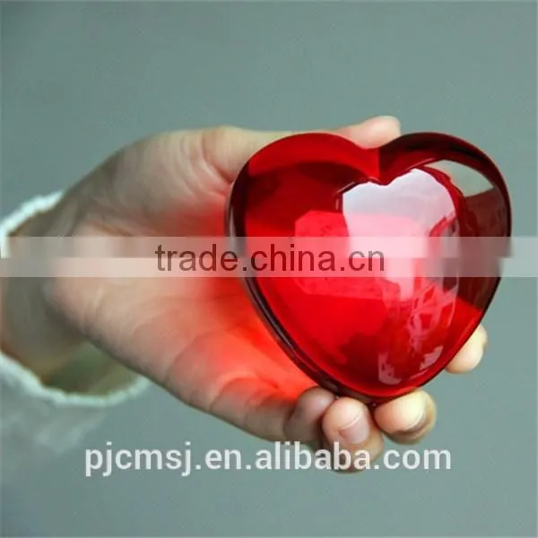 Red Heart Shape Crystal for Gift photo-2