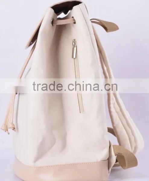 2016 Best Selling Factory Design 2016 Blank Canvas Backpack Brand New Design Daily Use Canvas Backpacks Laptop Day Backpack photo-4