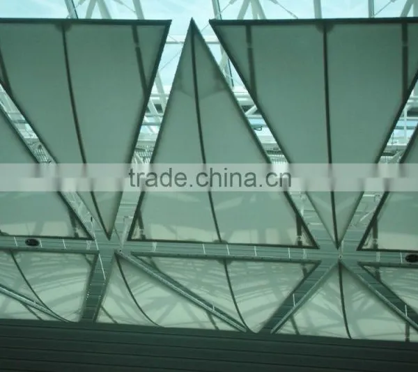 Hyperbolic and Decorative Grade A Firepoof PTFE Coated Tensile Fabric Architecture Ceiling in Airport From China Supplier photo-2