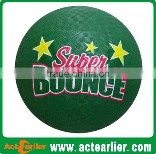 8.5 Inch Inflatable Rubber Playground Bouncing Balls for Kids photo-3