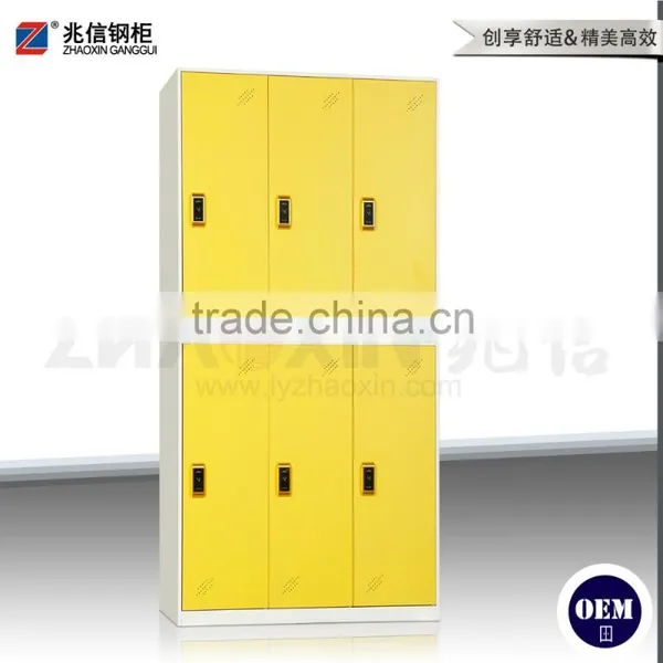 6-door Workers Wardrobe Storage Locker for Office and Bank