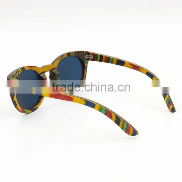 Multi Color Skateboard Wood Layers Sun Glsses Unisex Eyeglasses Factory Outlet photo-4