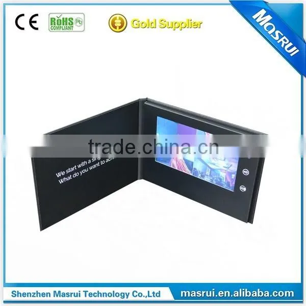 Upscale Business Gift Hard Cover LCD Video Brochure Card 7 Inch photo-5