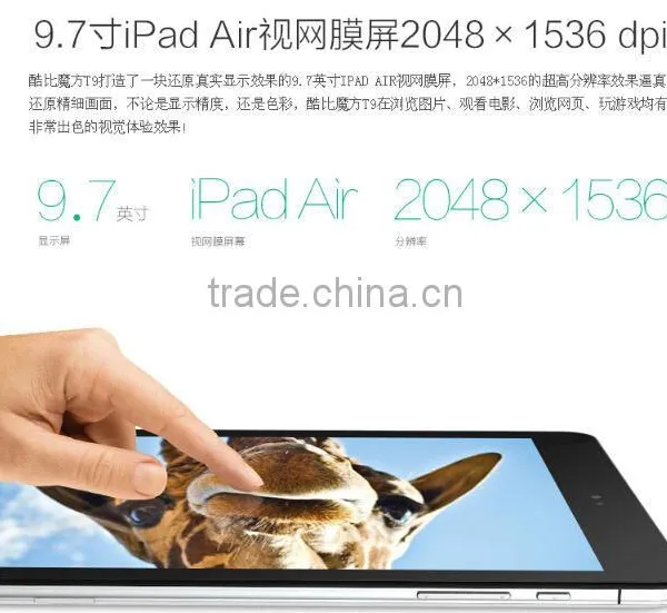 Wholesale 9.7 Inch Android 4.4 MT8752 Octa Core RAM 2GB ROM 32GB 13.0MP Camera 4G LTE Cube T9 Tablet PC photo-3
