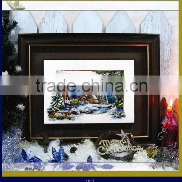 DOME Cross Stitch WINTER LANE Patern Handmade Embroidery Cross Stitch Kit