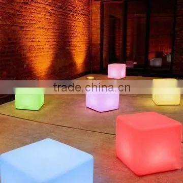 Plastic Rechargeable Led Cube Furniture Sale Factory Selling Cube Chairs For Kids photo-4