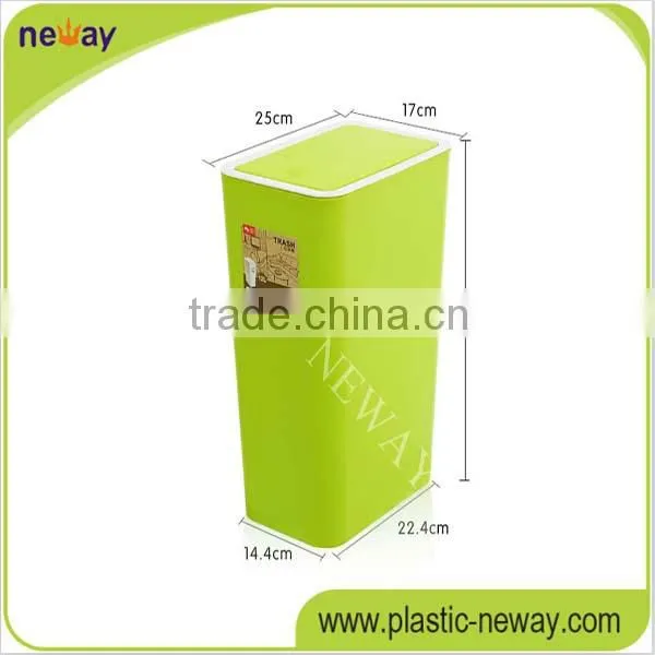 Colorful Push Type Plastic Waste Bin photo-6
