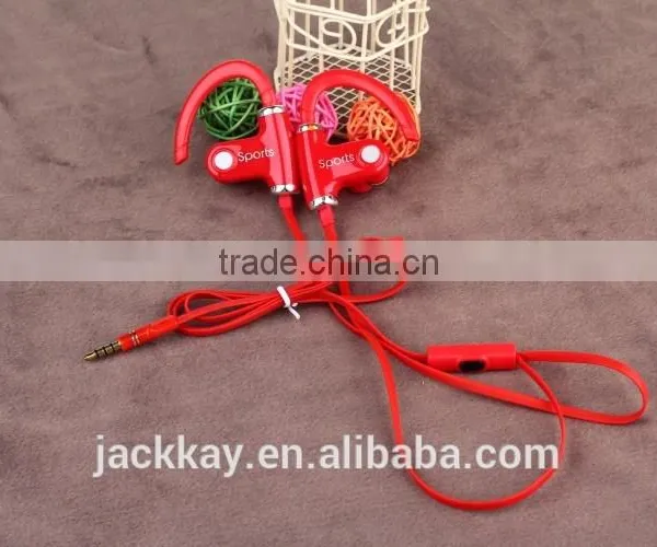 Ear-hook Competitive Good Quality Earphones Cable Wired Headphone Mobile WP Headsets With Mic photo-3