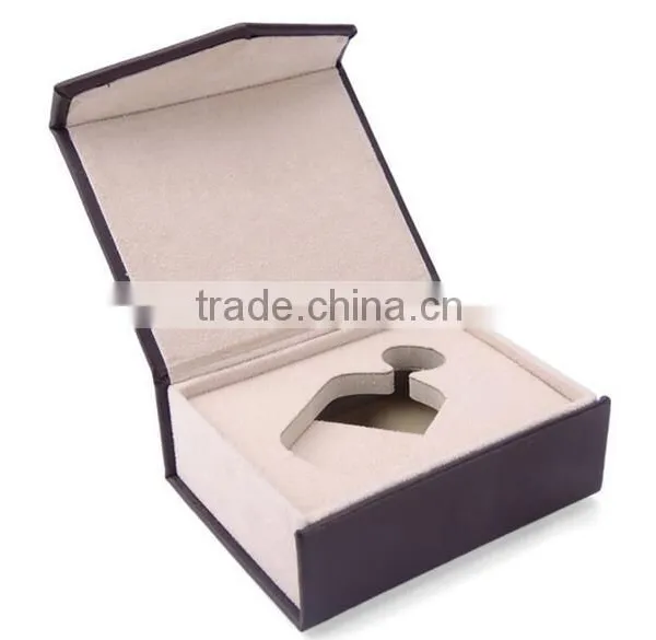 High Quality Custom Pocket Watch Box/ Customize LOGO Leather Watch Case photo-3