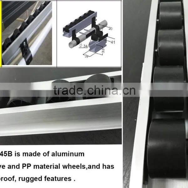JY-2045B|Black Roller Rack|Pallet Roller Track|Sliding Roller Track Series photo-2