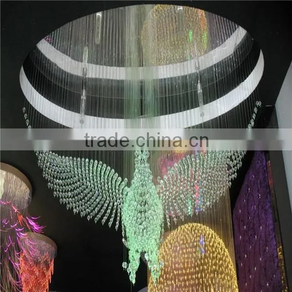 Fiber Optic Eagal Shape and Design Crystal Chandelier photo-2