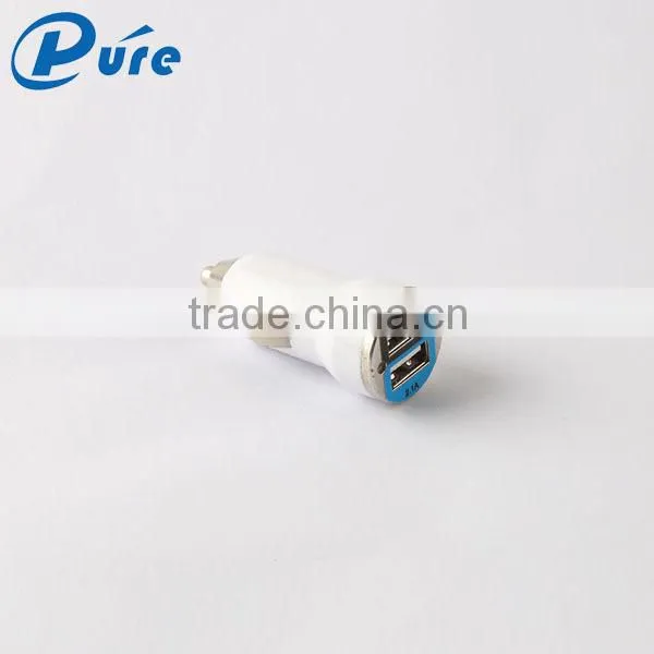 Newest Product Universal 2.1A 2 Port Usb Car Charger for Cellphone Portable Usb Charger photo-2