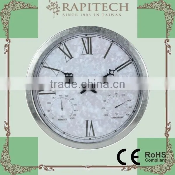16 Inch 3 In 1 Agriculture Garden Metal Clock Outdoor Clock photo-2