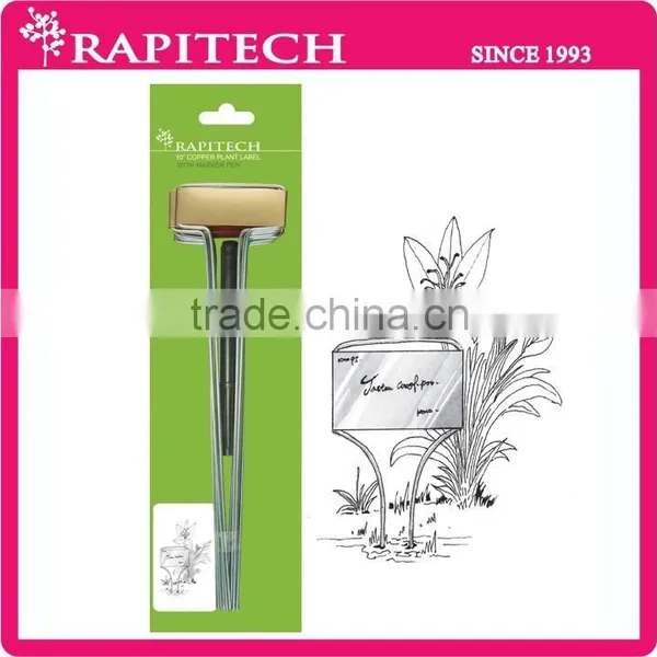 Garden Decorative 10 Inch Gardening Copper Label With Marker Pen photo-2